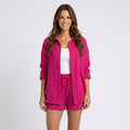 Women Pink Shirt and Shorts Set