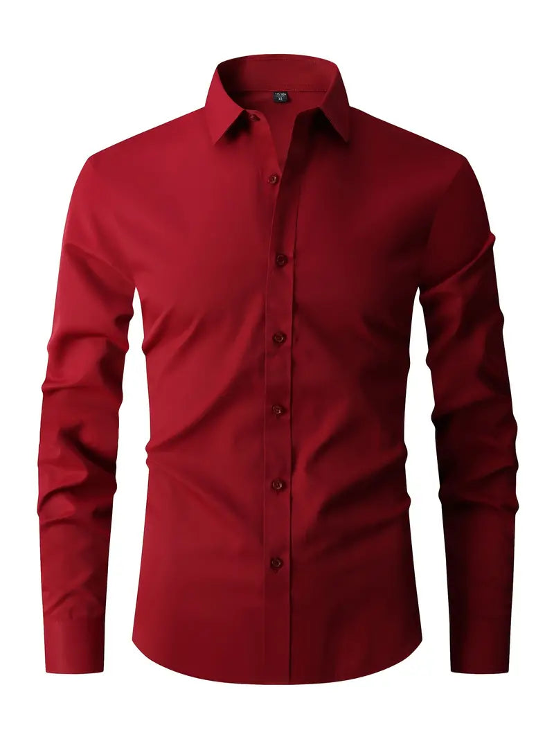 Men Long Sleeve Dress Shirt