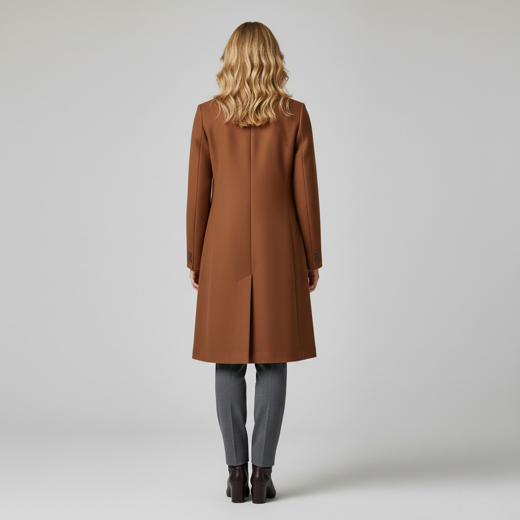 Women's Camel Tailored Coat