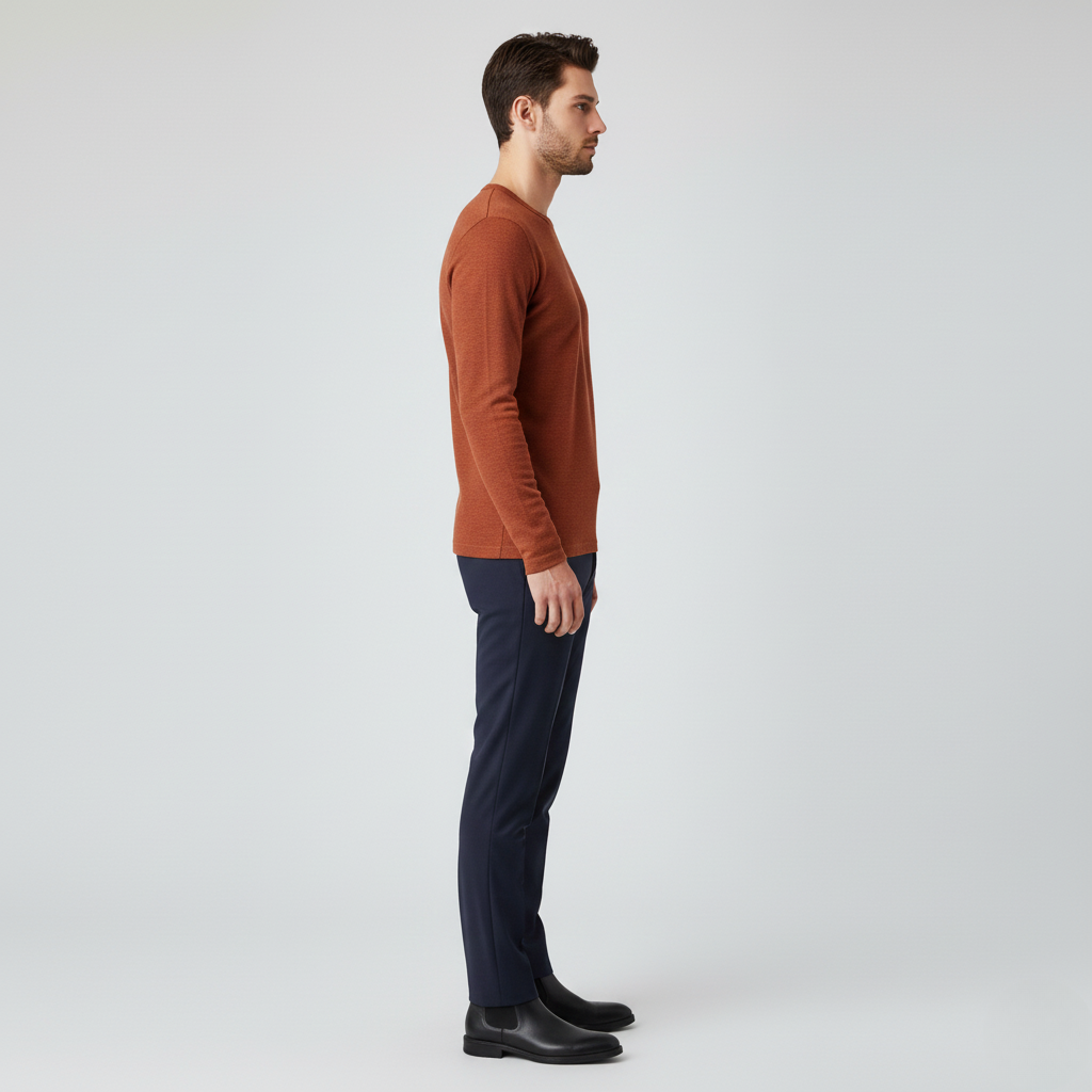 Men's Long-Sleeve Knit Tee