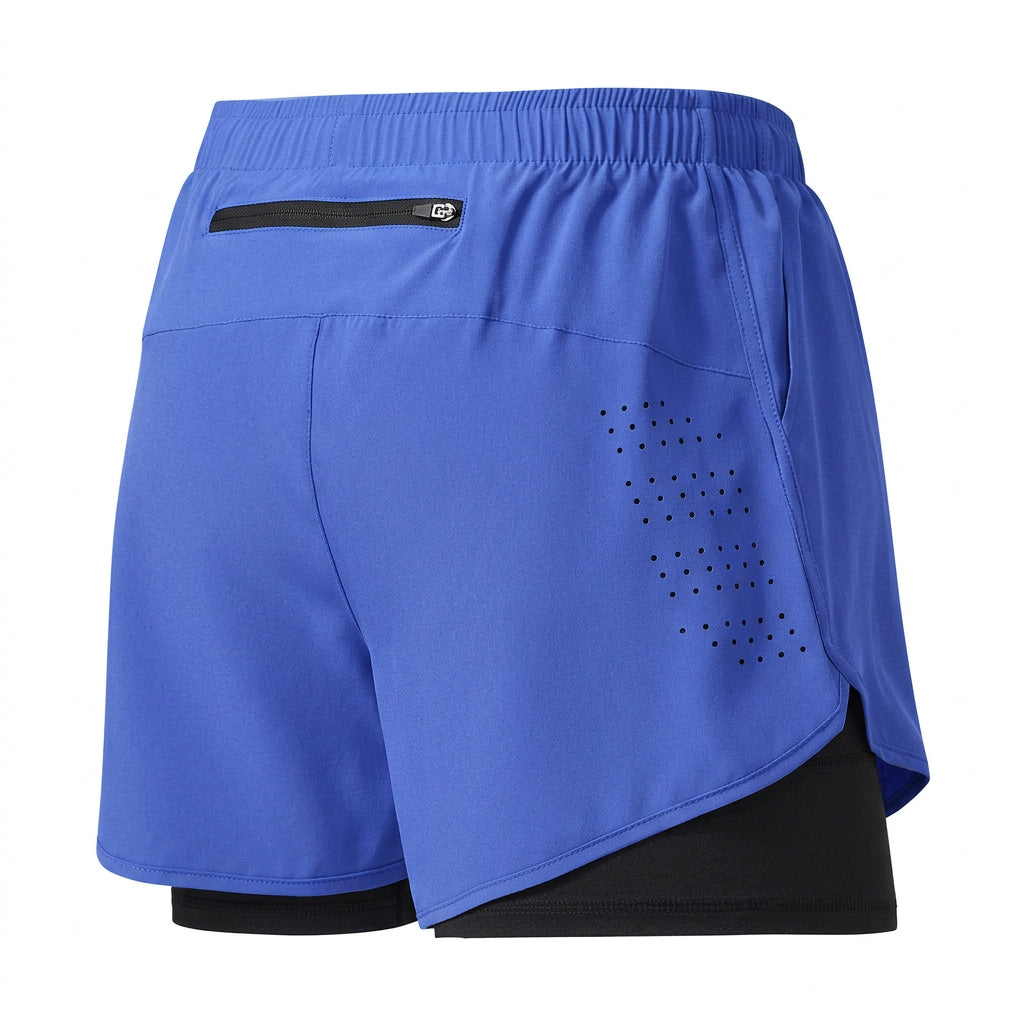 Men 2-in-1 Athletic Shorts