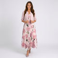 Women Floral Dress and Jacket Set