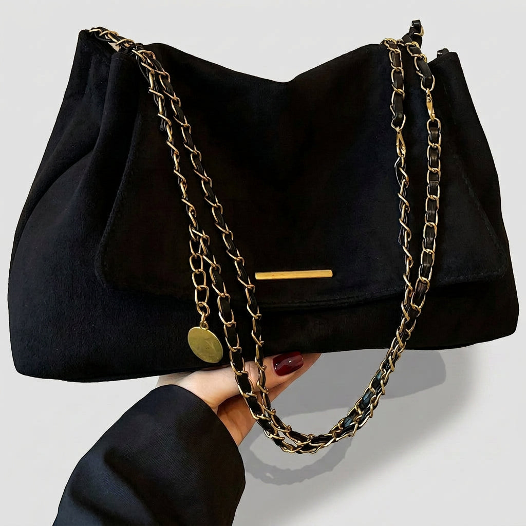 Women Suede Chain Shoulder Bag