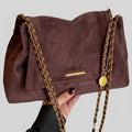 Women Suede Chain Shoulder Bag