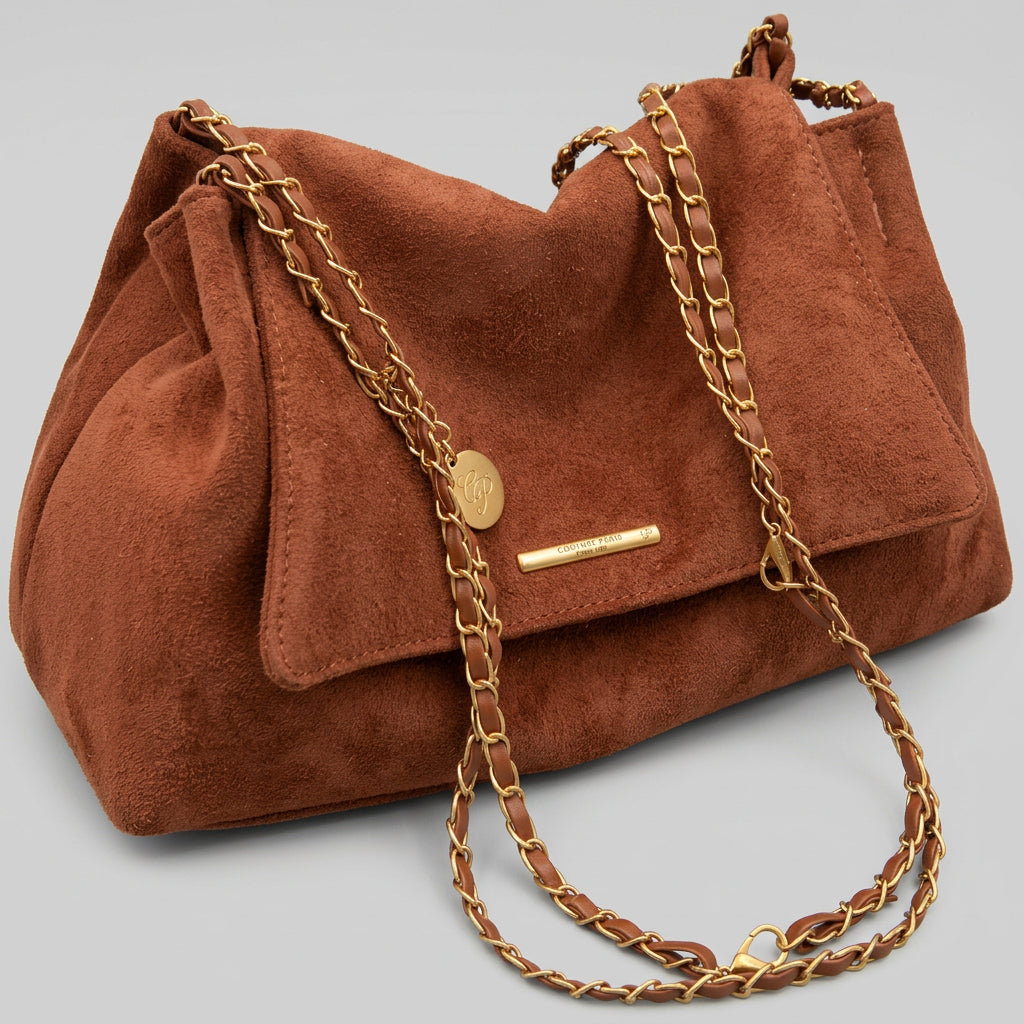 Women Suede Chain Shoulder Bag