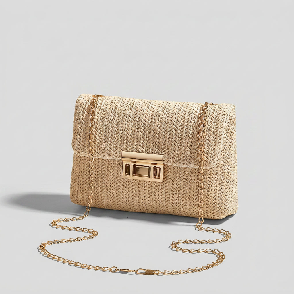 Women Woven Chain Shoulder Bag