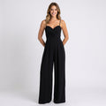 Women Spaghetti Strap Wide Leg Jumpsuit