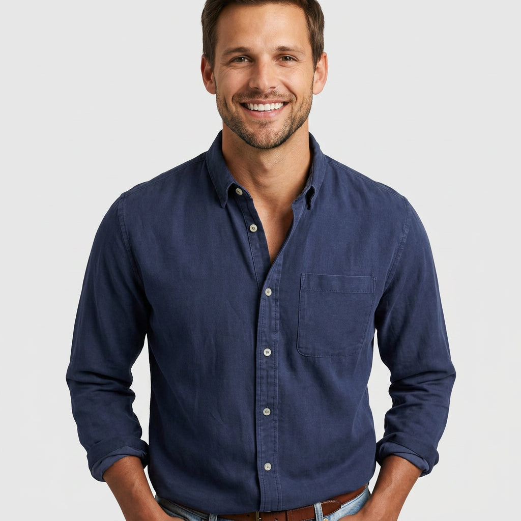 Men’s Long Sleeve Button-Up Shirt
