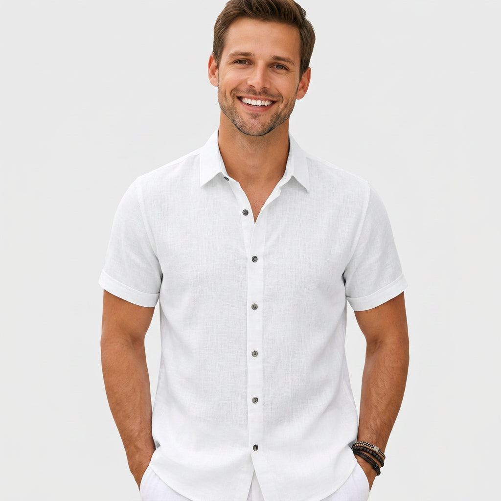 Men’s Short Sleeve Button-Up Shirt