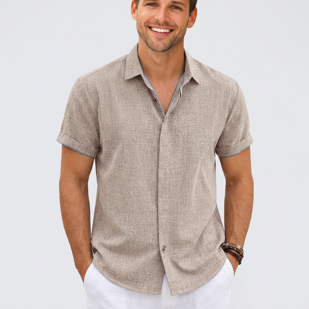 Men’s Short Sleeve Button-Up Shirt