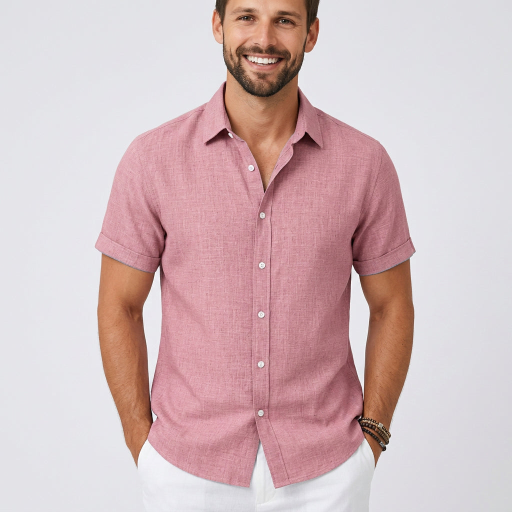 Men’s Short Sleeve Button-Up Shirt