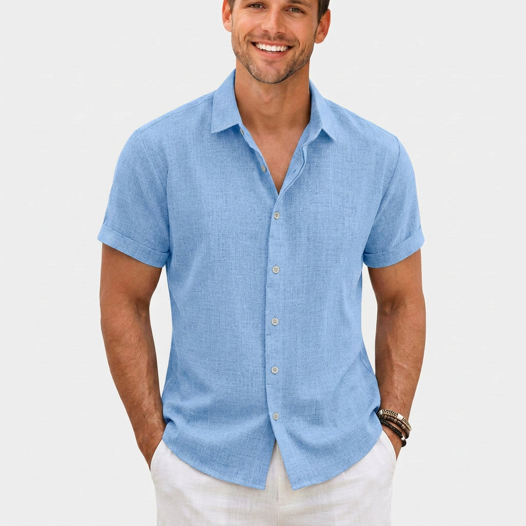 Men’s Short Sleeve Button-Up Shirt