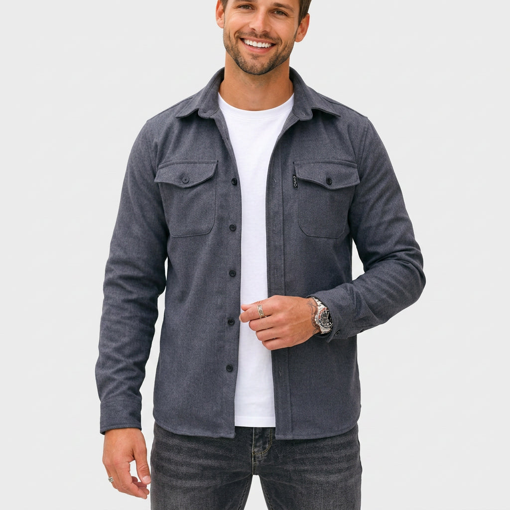 Men’s Button-Up Overshirt Jacket