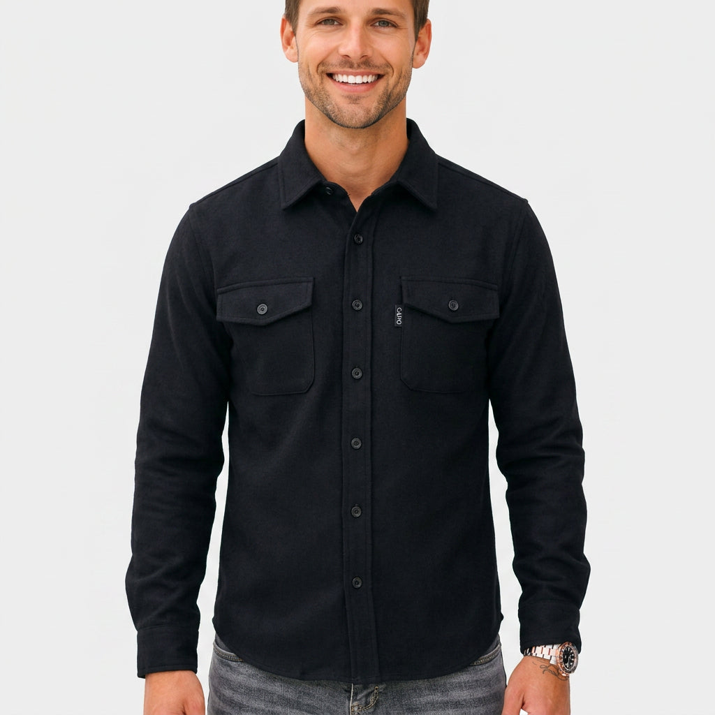 Men’s Button-Up Overshirt Jacket