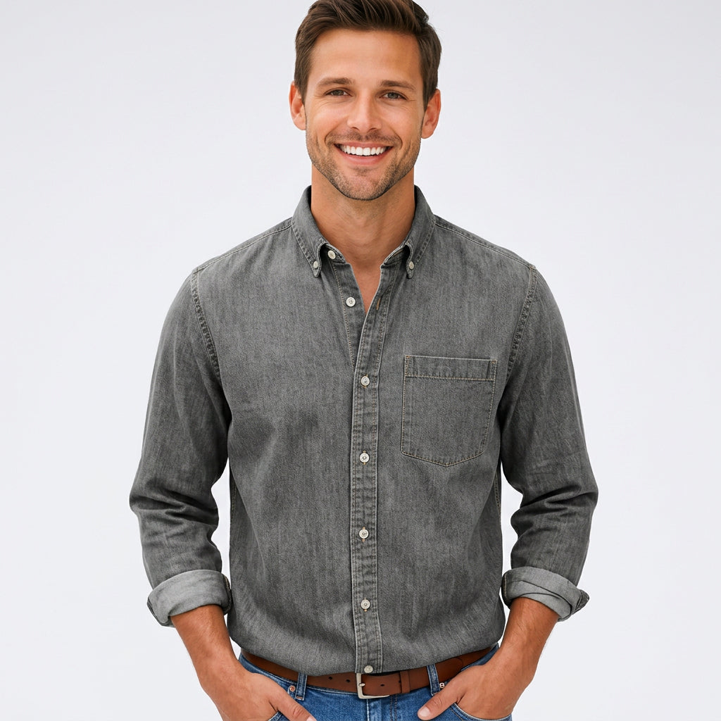 Men’s Long Sleeve Button-Up Shirt