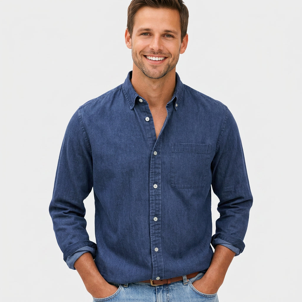 Men’s Long Sleeve Button-Up Shirt