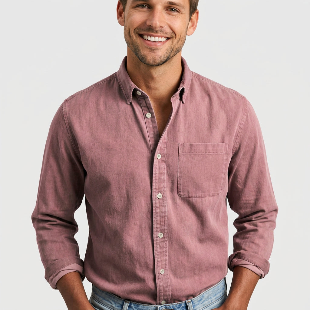 Men’s Long Sleeve Button-Up Shirt