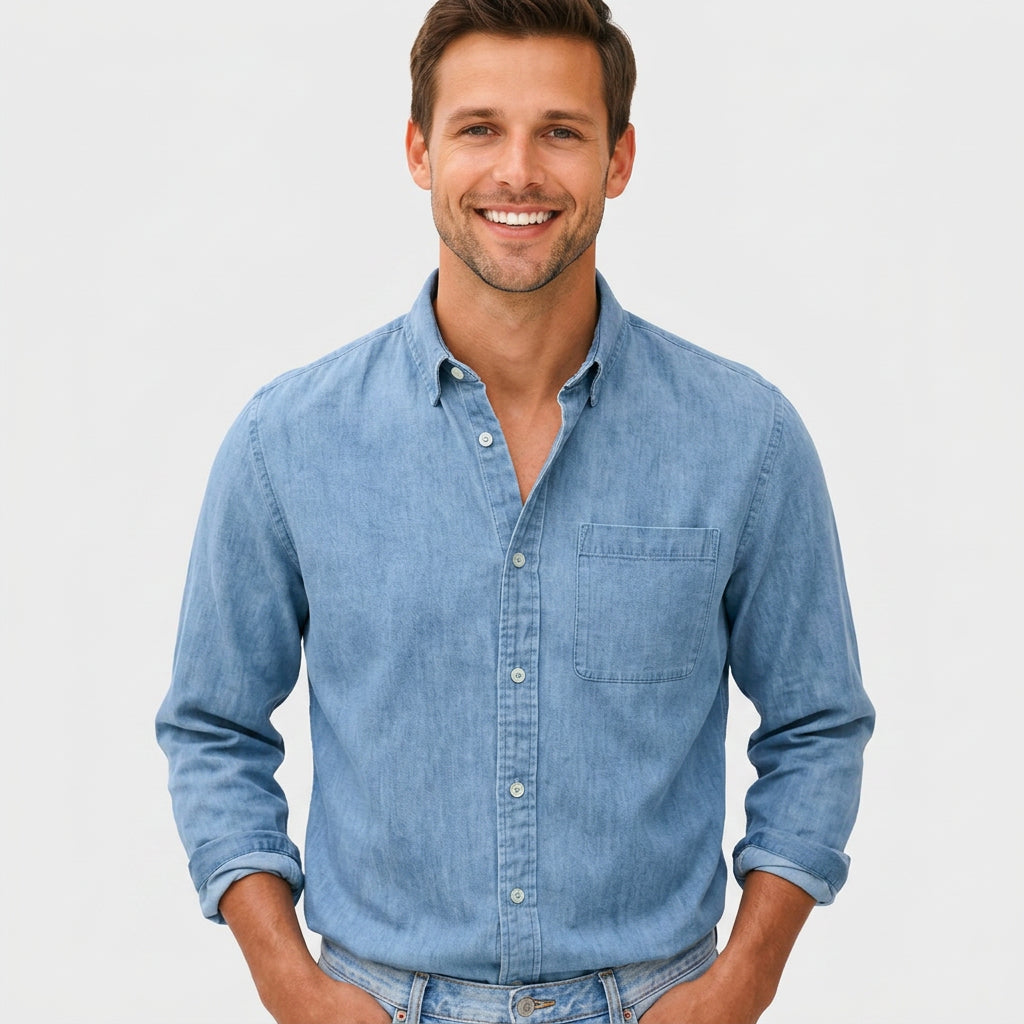 Men’s Long Sleeve Button-Up Shirt