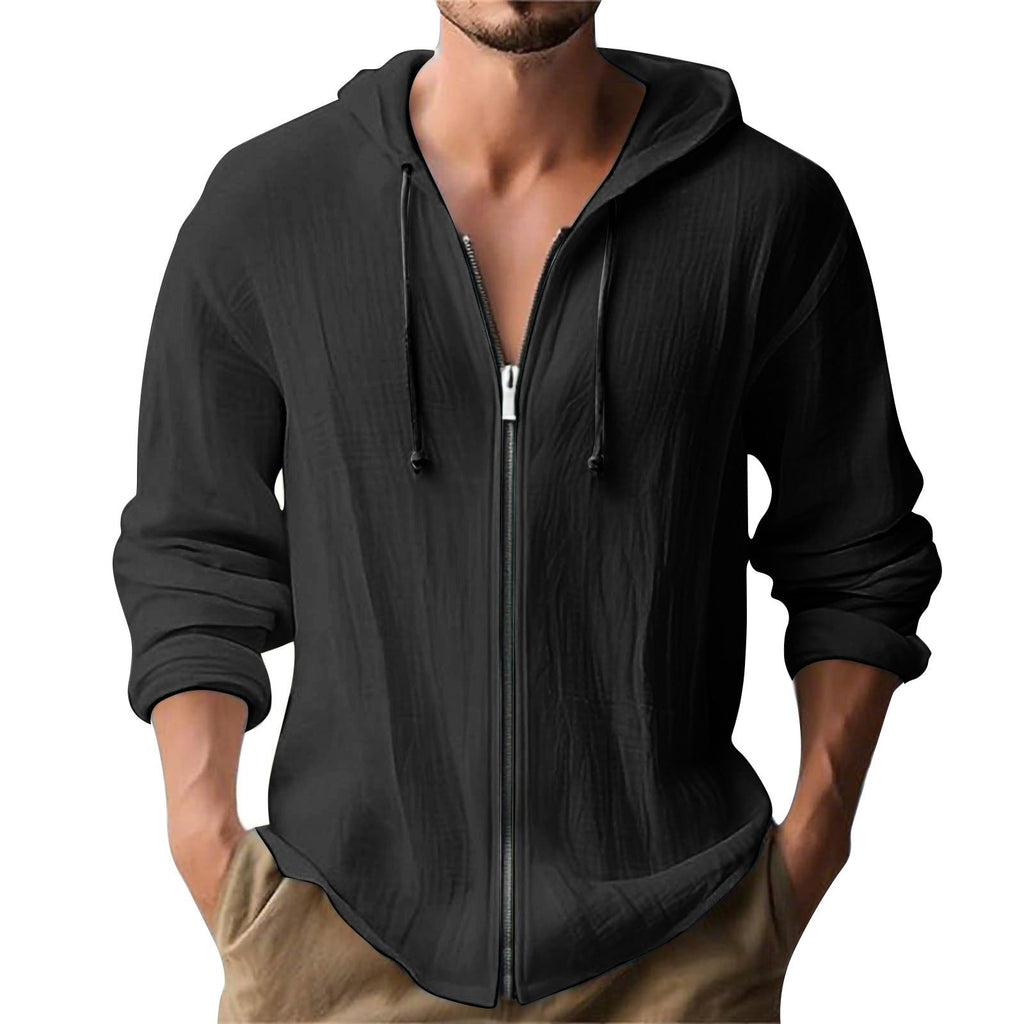 Men Zip Front Hoodie