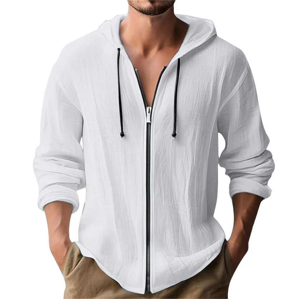 Men Zip Front Hoodie