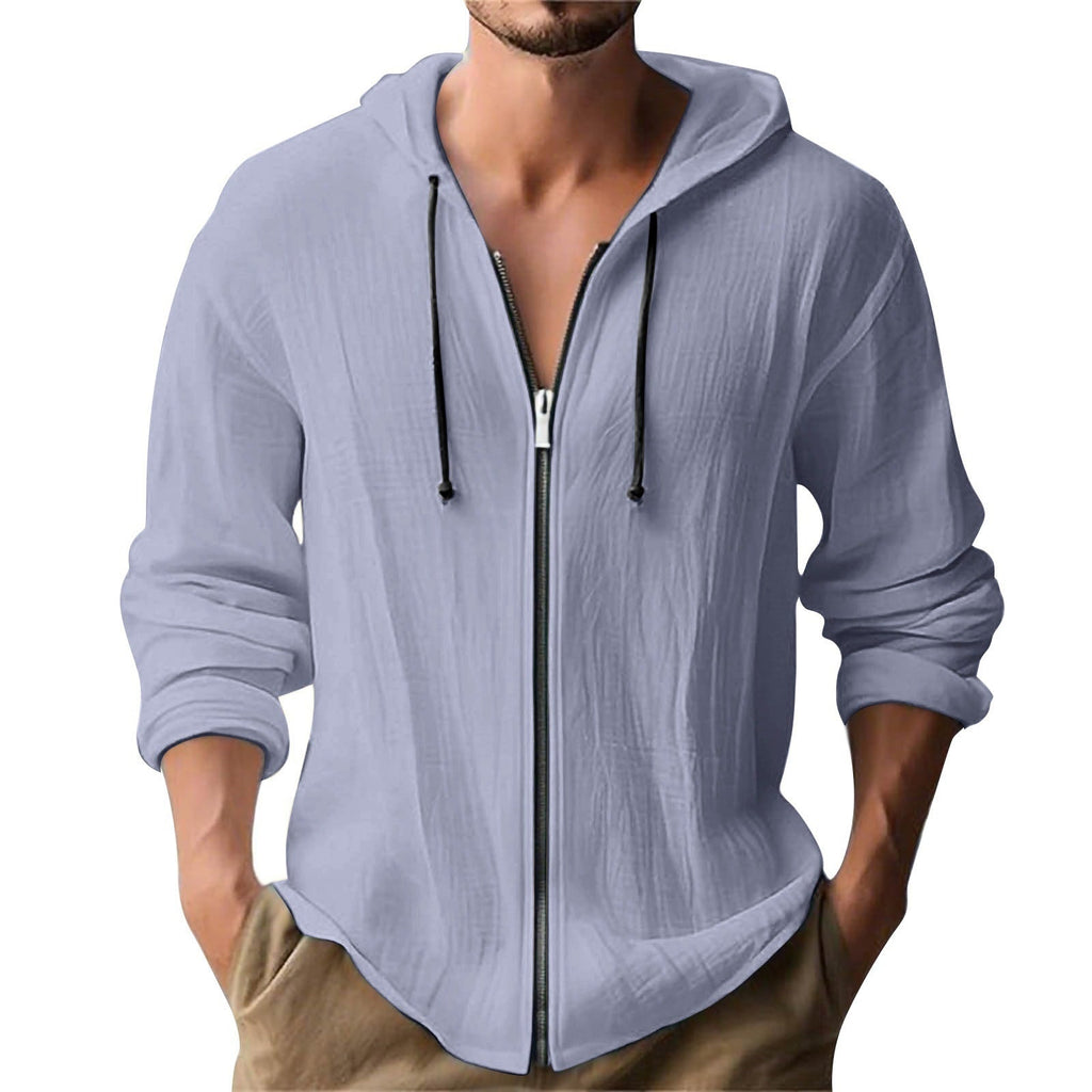 Men Zip Front Hoodie