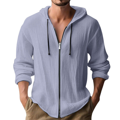 Men Zip Front Hoodie