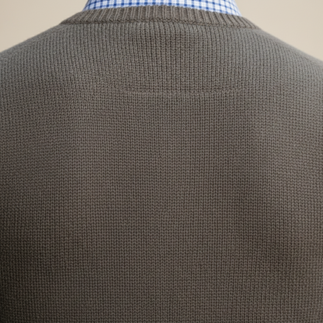 Men Button Knit Vest