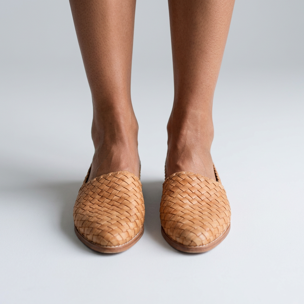 Women’s Woven Slingback Flats Pointed Toe – Casual Everyday Shoes