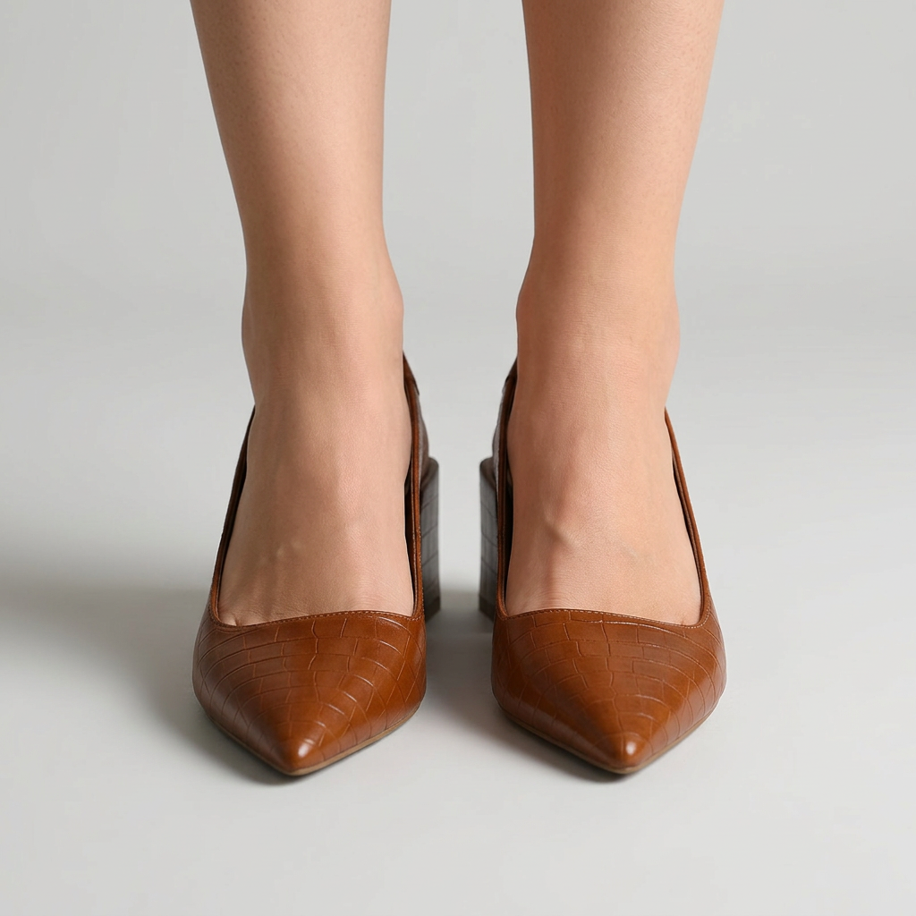 Women’s Pointed Toe Slingback Heels Low Block Heel – Elegant Occasion Shoes