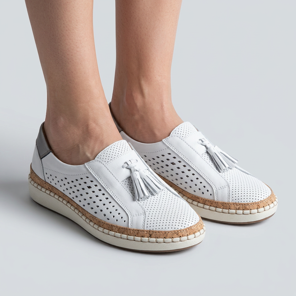 Women’s Slip On Comfort Sneakers Tassel Detail – Casual Everyday Shoes