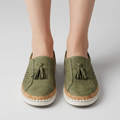 Women’s Slip On Comfort Sneakers Tassel Detail – Casual Everyday Shoes