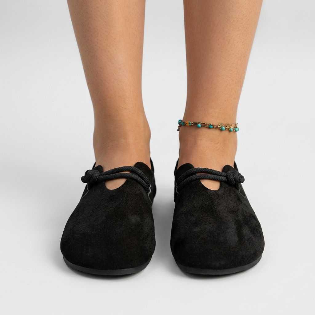 Women’s Slip On Flats Rope Detail – Casual Everyday Comfort Shoes
