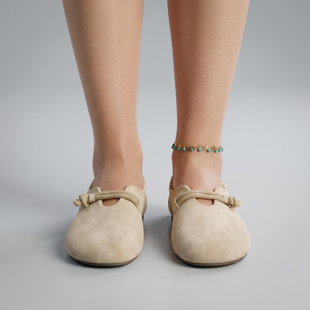 Women’s Slip On Flats Rope Detail – Casual Everyday Comfort Shoes