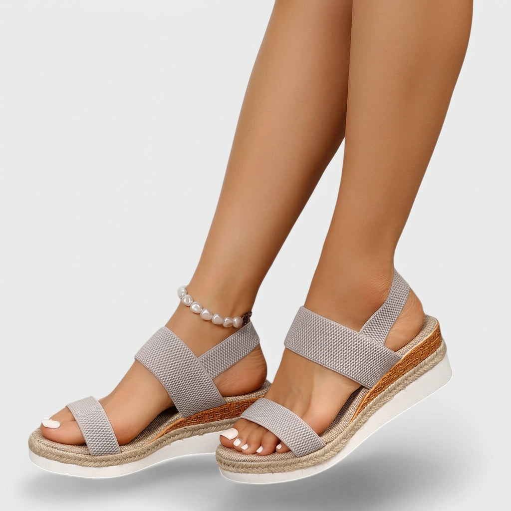 Women’s Platform Sandals Elastic Strap – Casual Comfort Sandals