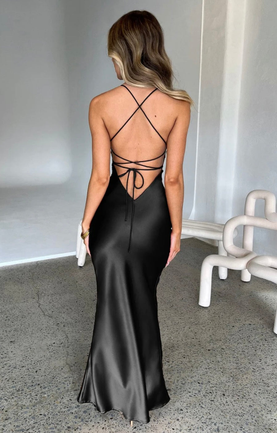 Women Spaghetti Strap Maxi Dress