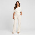Women’s One Shoulder Jumpsuit Wide Leg – Evening Occasion One Piece