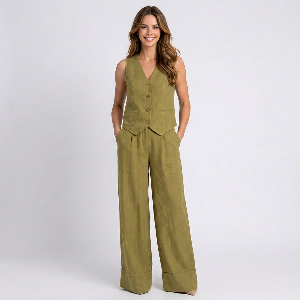Women Vest and Pants Set