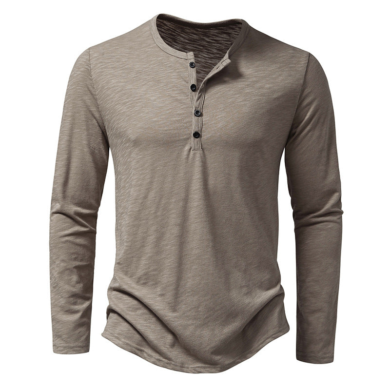 Men’s Long Sleeve Henley T-Shirt