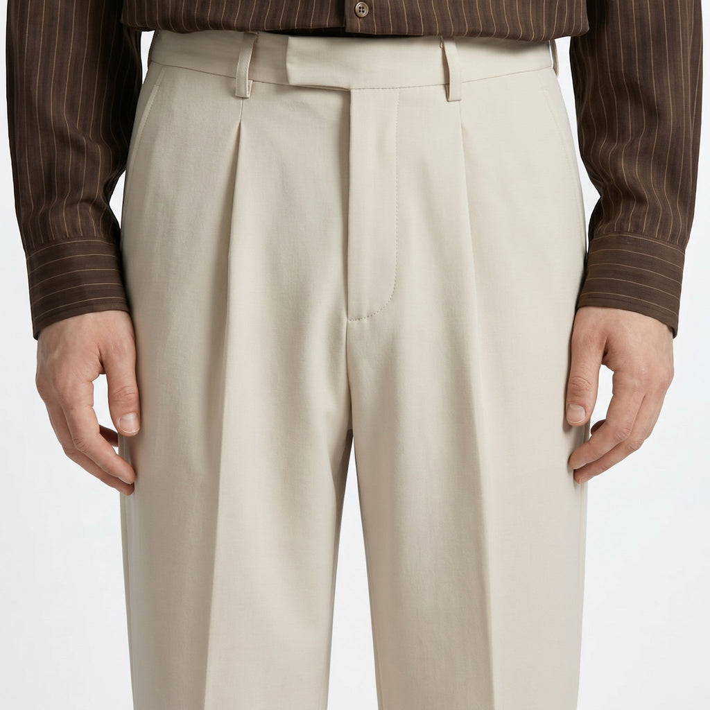 Men Pleated Dress Pants