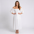 Women Smocked Midi Dress