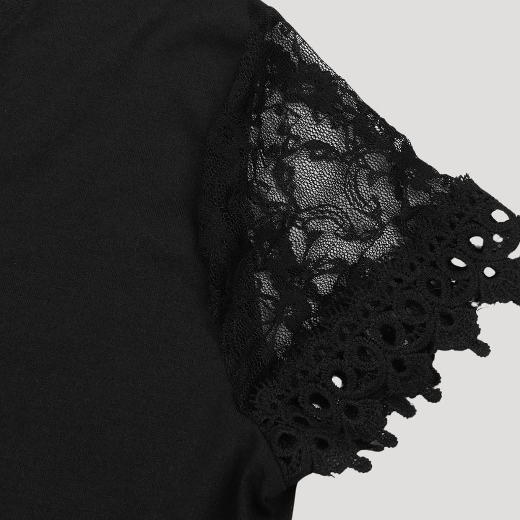 Women Lace Sleeve Mini Dress