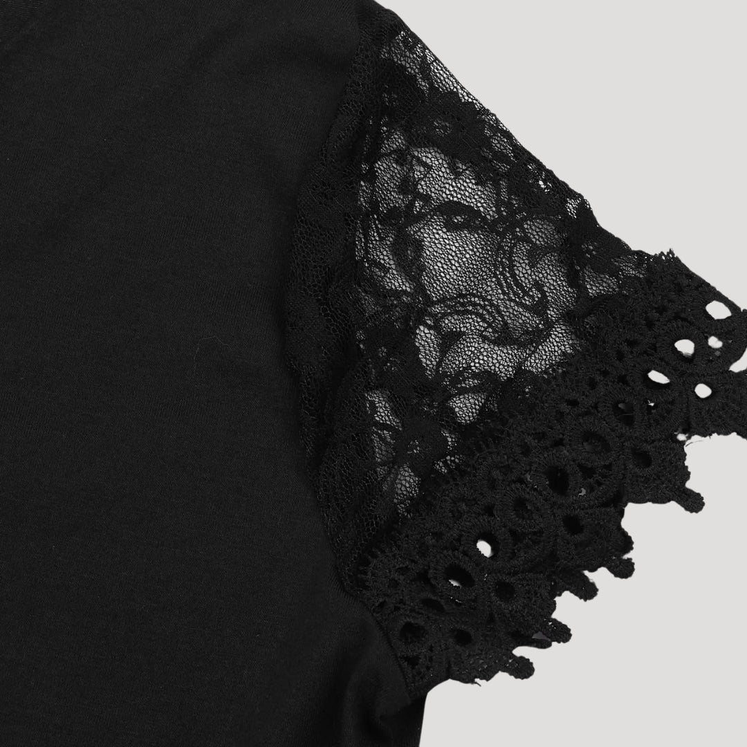 Women Lace Sleeve Mini Dress