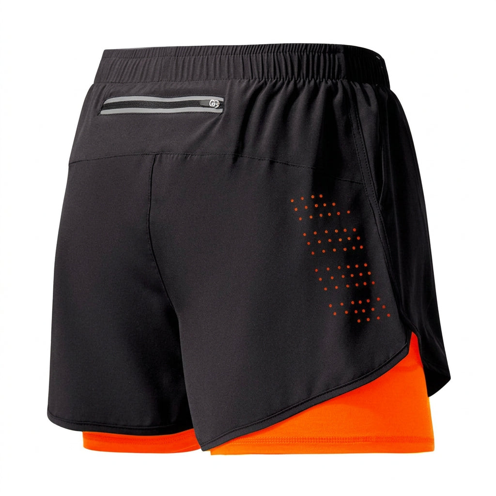 Men 2-in-1 Athletic Shorts