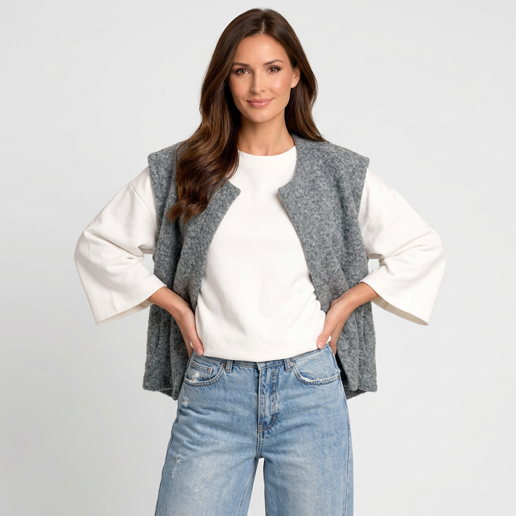 Women’s Knit Sweater Vest – Casual Layering Vest