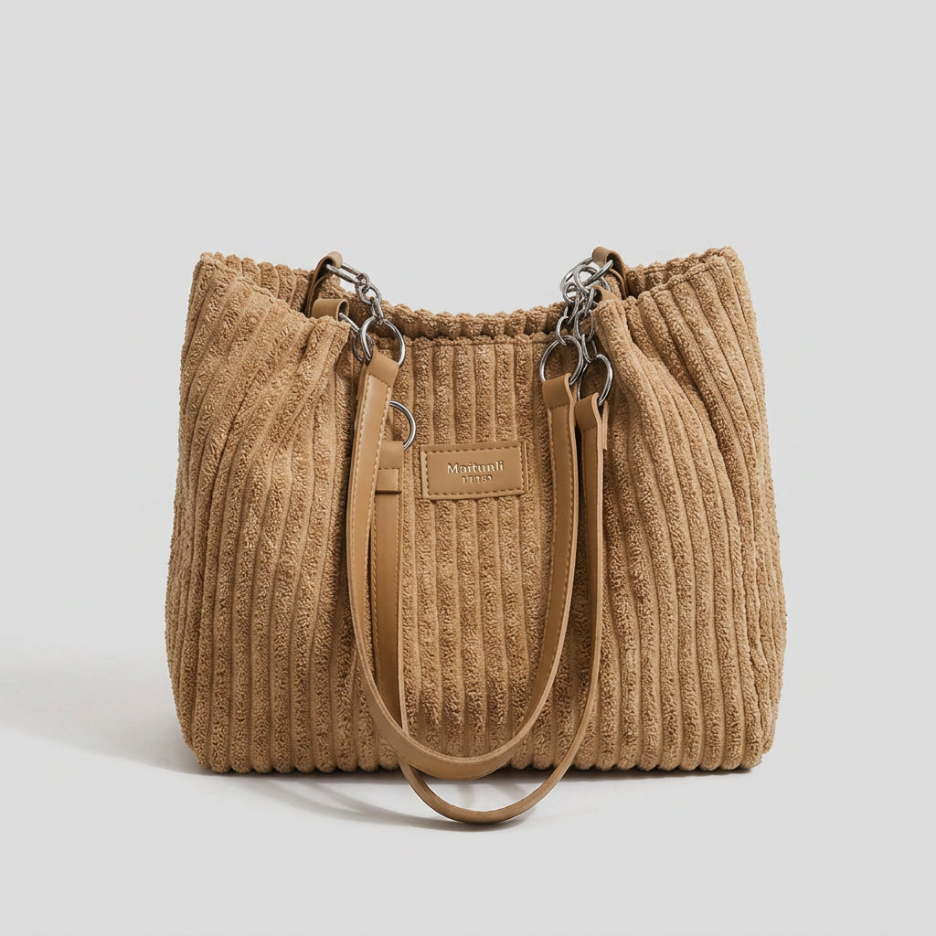 Women Corduroy Tote Bag