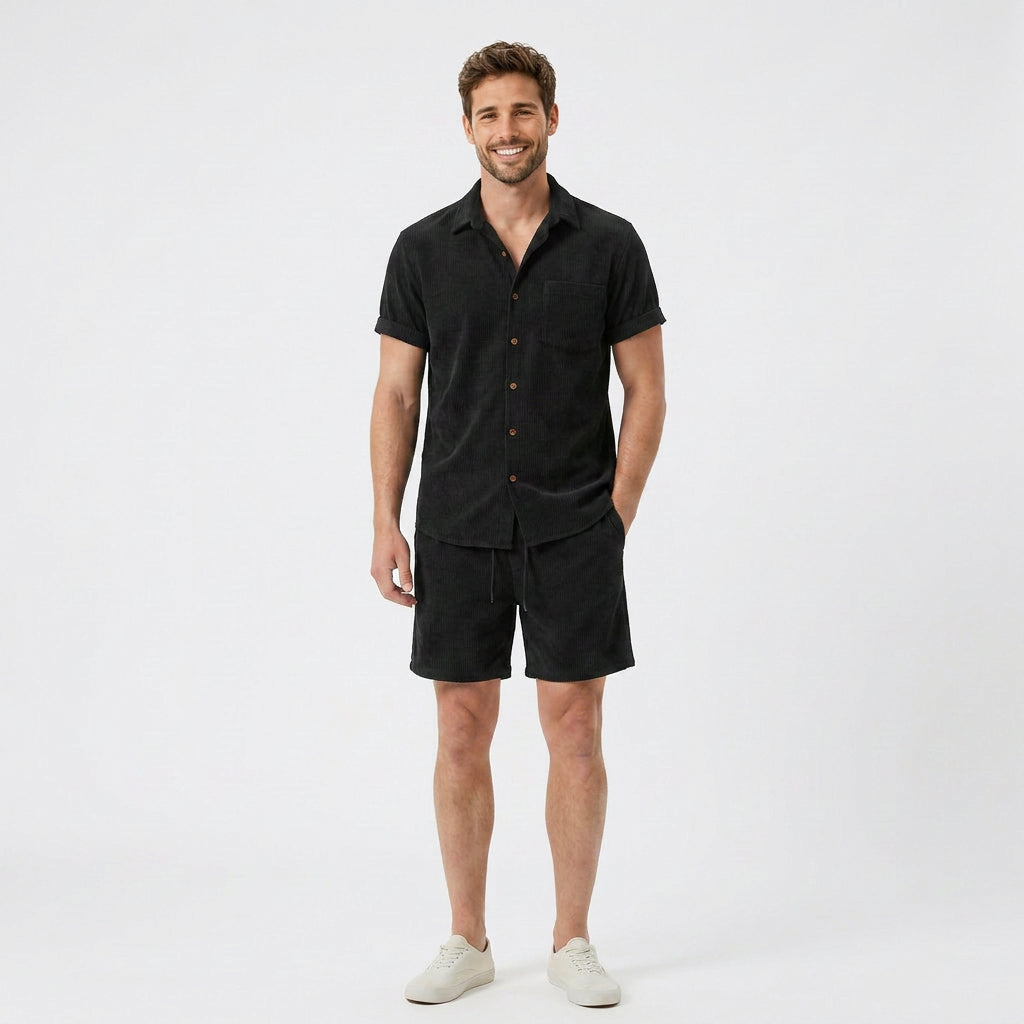 Men Shirt and Shorts Set