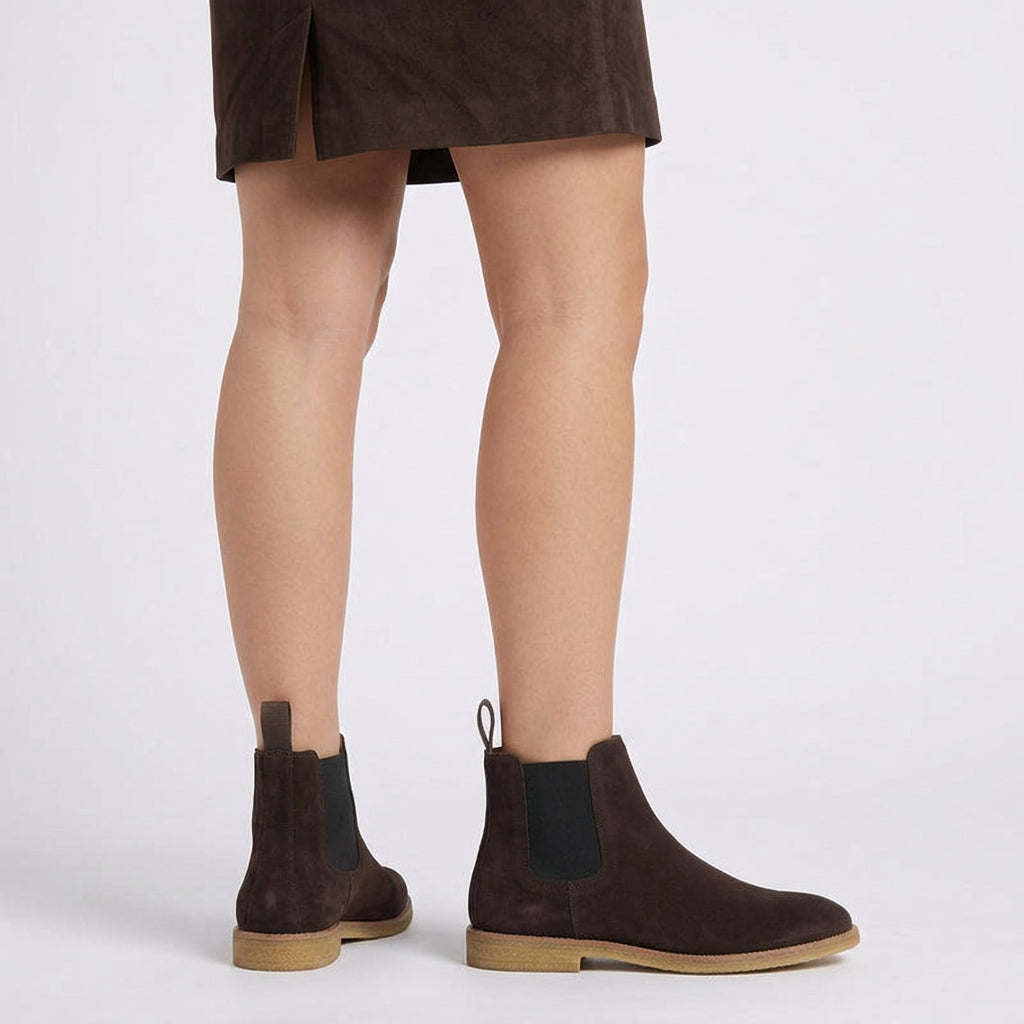 Women’s Chelsea Boots Flat Sole – Casual Ankle Boots