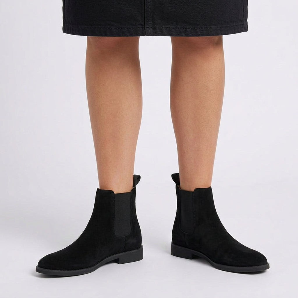 Women’s Chelsea Boots Flat Sole – Casual Ankle Boots