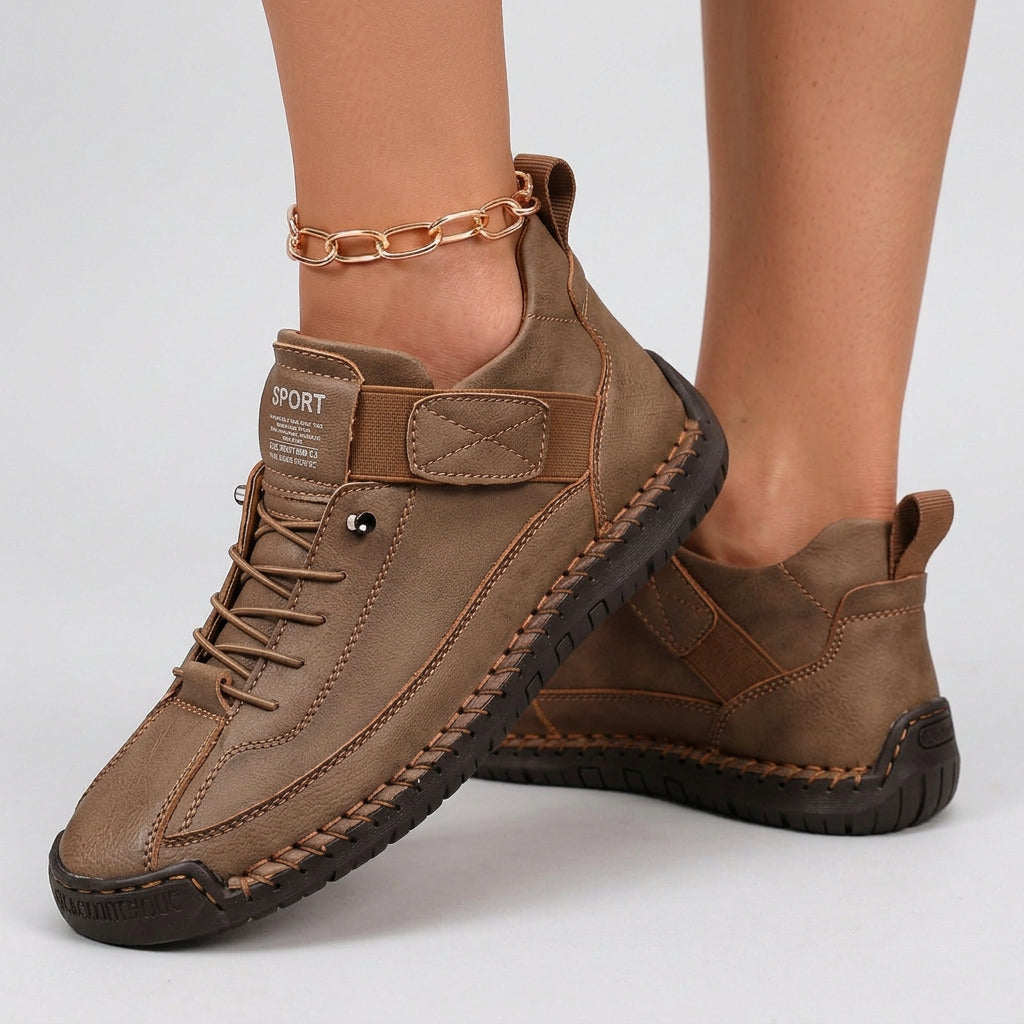 Women’s Lace Up Walking Shoes – Casual Comfort Sneakers
