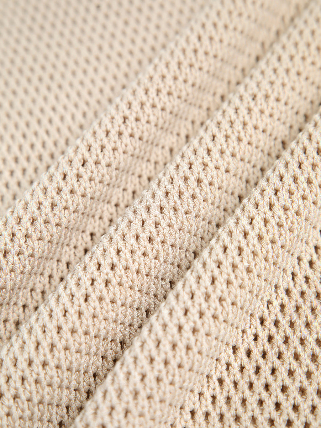 Women Beige Sleeveless Crochet Top